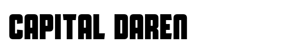 Capital Daren font preview